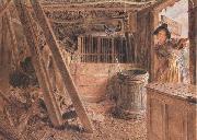 William Henry Hunt,OWS The Outhouse (mk46) oil painting reproduction
